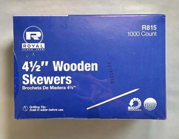 4" 1/2" Wooden Skewers