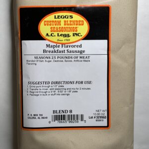 A.C. Leggs Maple Flavored Breakfast Sausage Seasoning Blend 8
