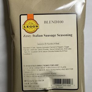 A.C. Leggs Zesty Italian Sausage Seasoning Blend 100