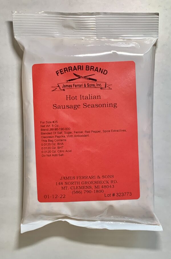 Ferrari Hot Italian Sausage Seasoning