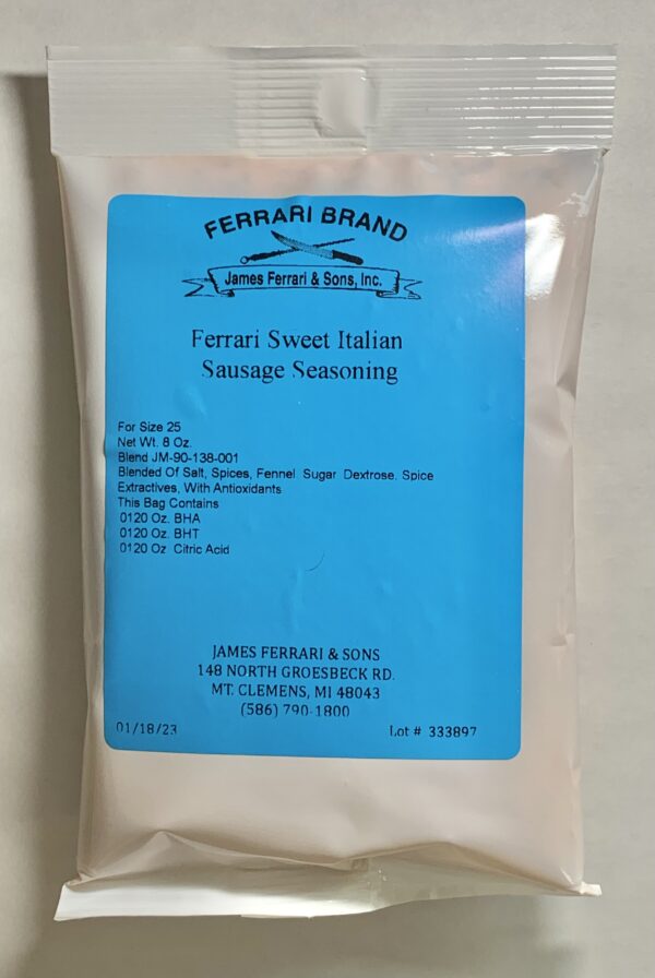 Ferrari Sweet Italian Sausage Seasoning