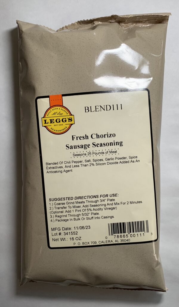 A.C. Leggs Fresh Chorizo Seasoning