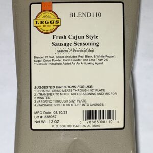 A.C. Leggs Fresh Cajun Style Sausage Seasoning