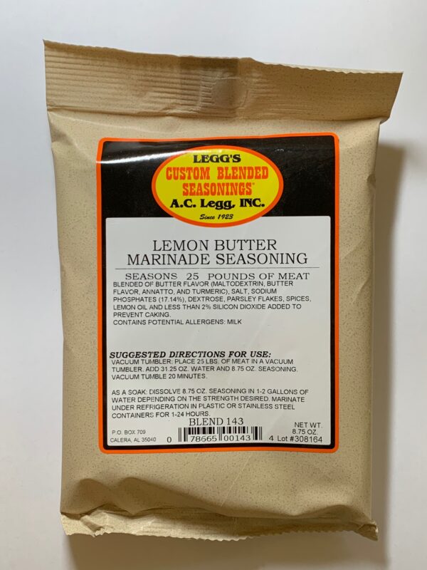 AC Leggs Old Plantation Lemon Butter Marinade