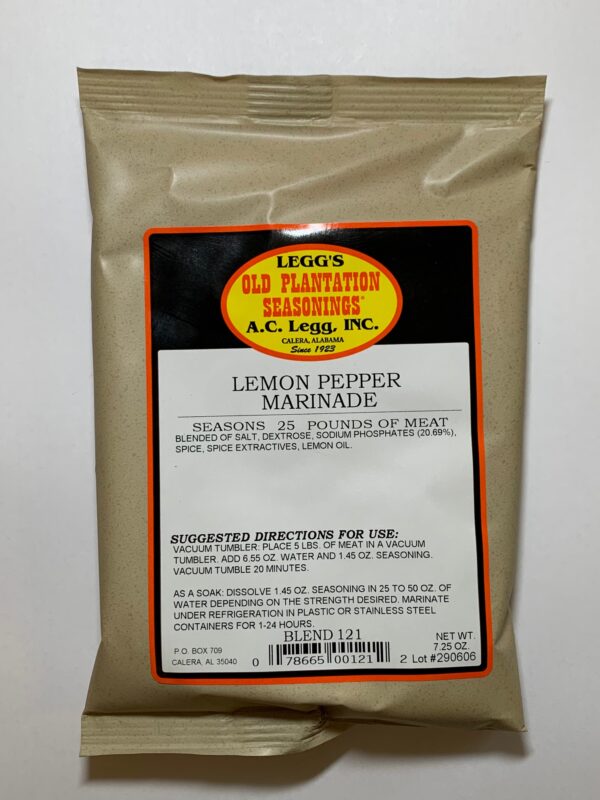 AC Leggs Old Plantation Lemon Pepper Marinade