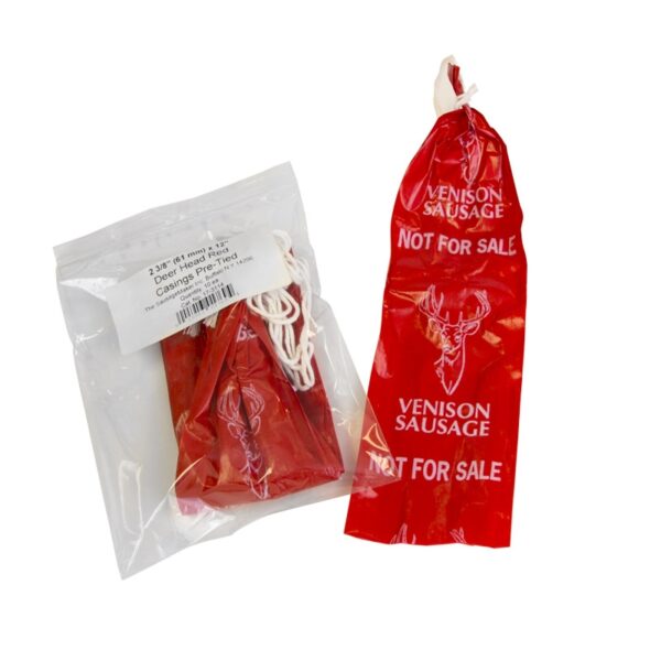 2.5" x 27" Deer Head Red Fibrous Casings - Image 3