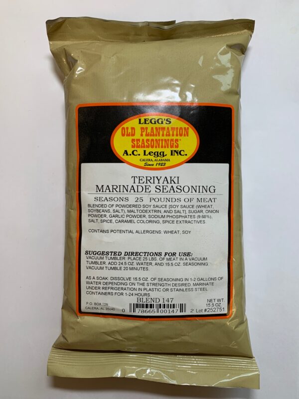 A.C. Leggs Old Plantation Teriyaki Marinade