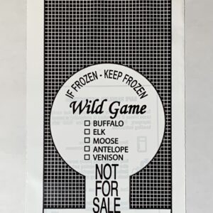 Wild Game Bag Box 1 LB (1000 Bags)